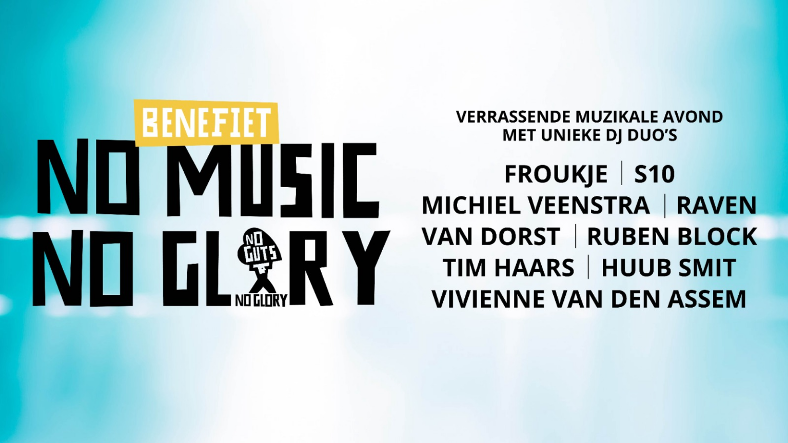 No Music No Glory benefiet 2025 - No Guts No Glory